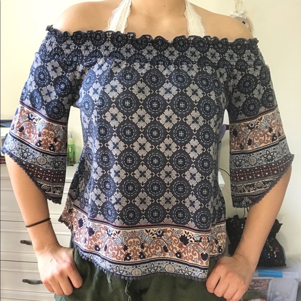 Off the Shoulder Floral Top